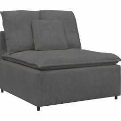 Accessoires Voor Stoelen En Banken*vidaXL Modulaire bank middenmodule met kussens 100 cm Donkergrijs