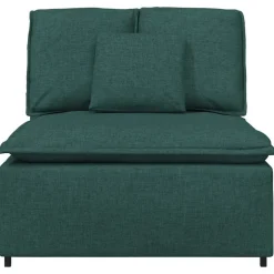 Accessoires Voor Stoelen En Banken*vidaXL Modulaire bank middenmodule met kussens 100 cm Donkergroen