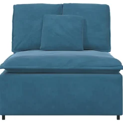 Accessoires Voor Stoelen En Banken*vidaXL Modulaire bank middenmodule met kussens 100 cm Blauw