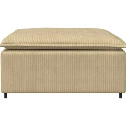 Accessoires Voor Stoelen En Banken*vidaXL Modulaire bank voetenbank module 100x100x48 cm grijsgroen