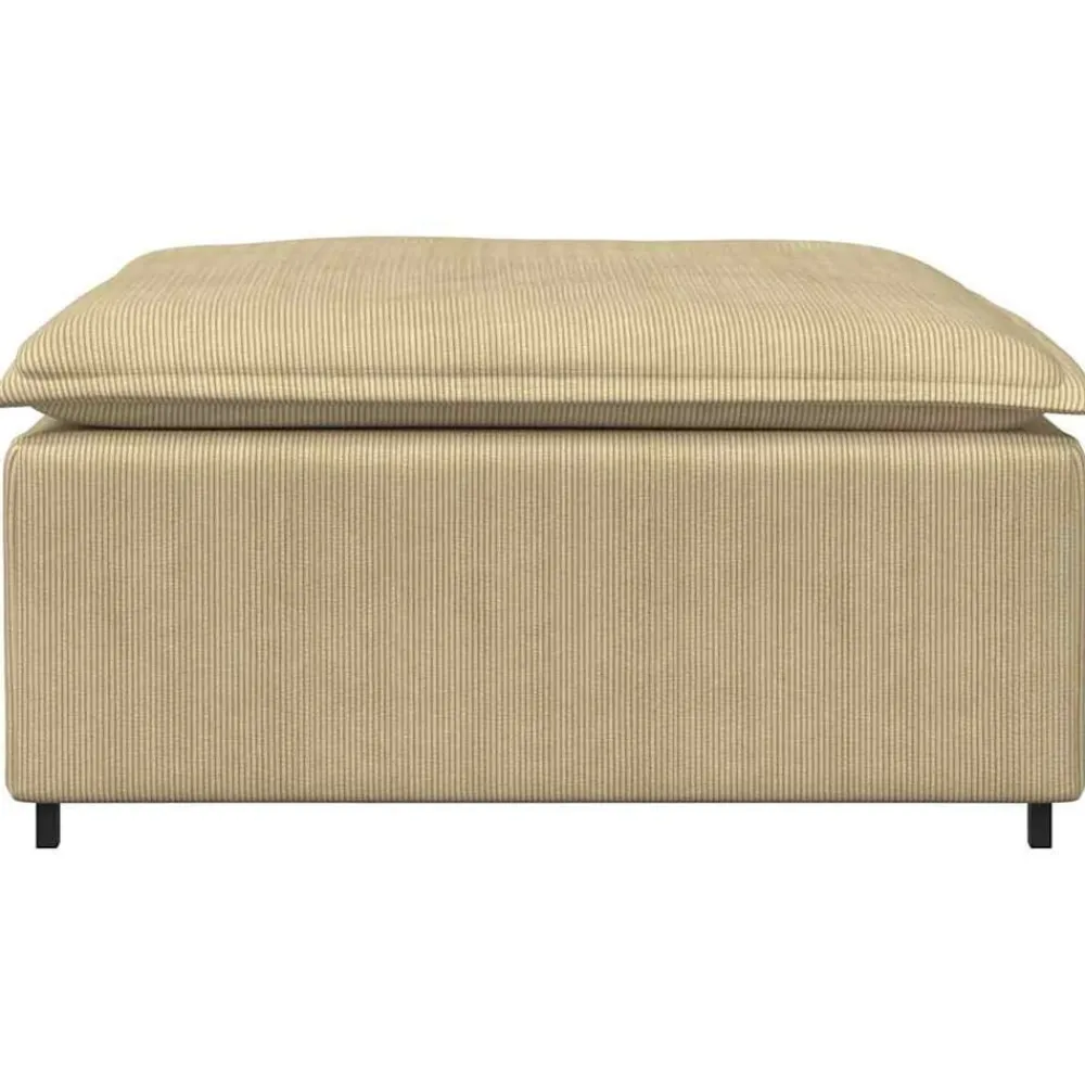 Accessoires Voor Stoelen En Banken*vidaXL Modulaire bank voetenbank module 100x100x48 cm grijsgroen