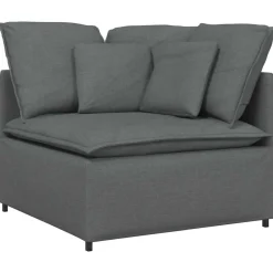 Modulaire hoekbank met kussens 100 cm>vidaXL