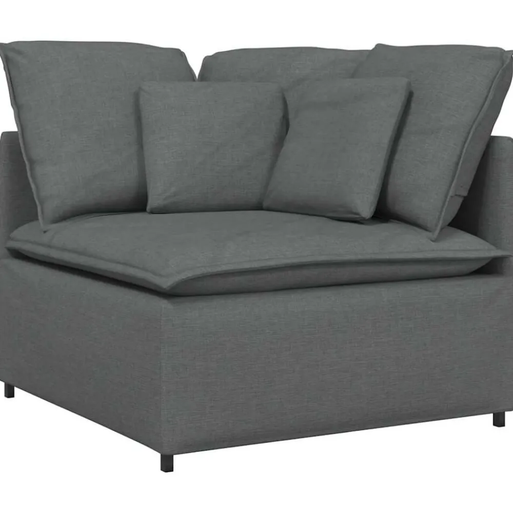 Modulaire hoekbank met kussens 100 cm>vidaXL