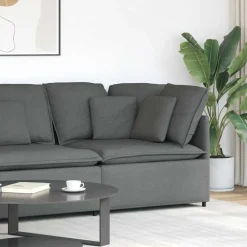 Modulaire hoekbank met kussens 100 cm>vidaXL