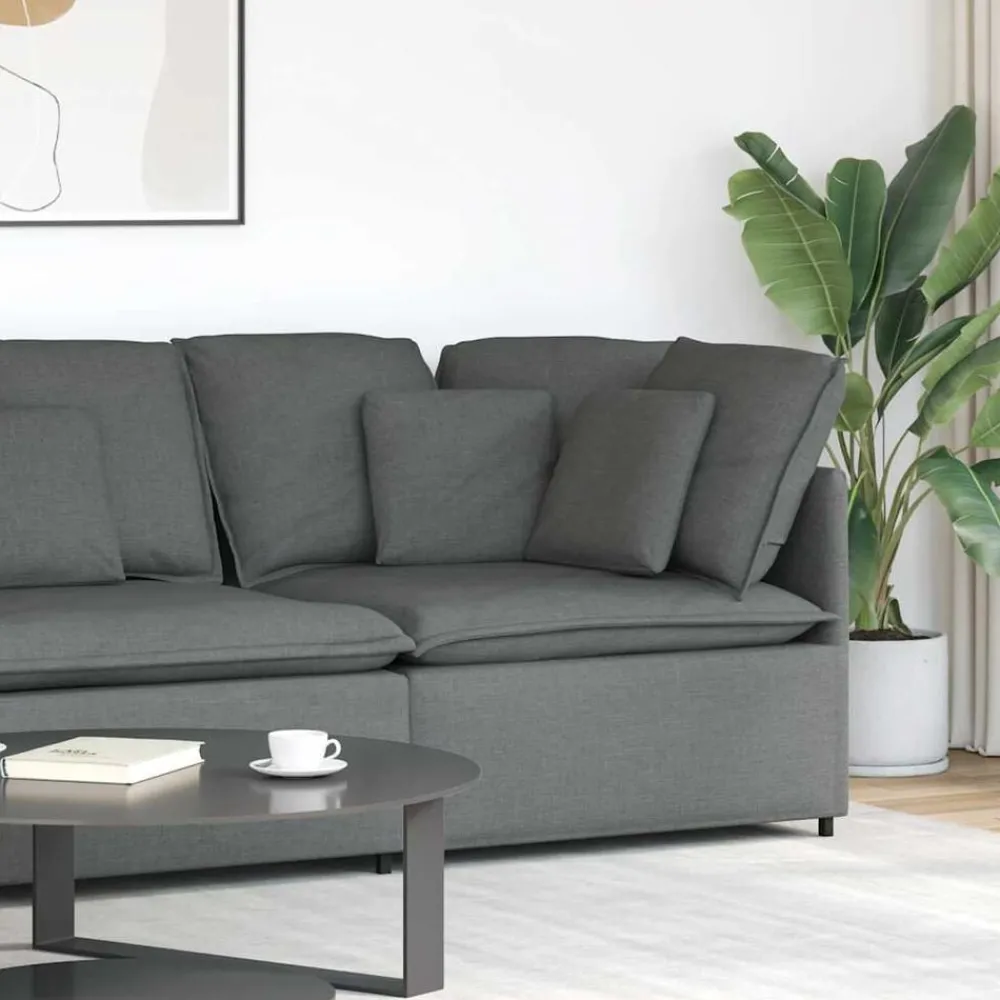 Modulaire hoekbank met kussens 100 cm>vidaXL