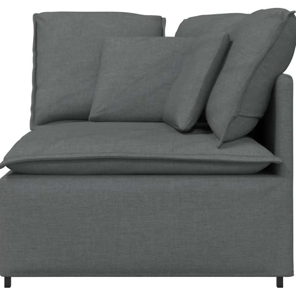 Modulaire hoekbank met kussens 100 cm>vidaXL