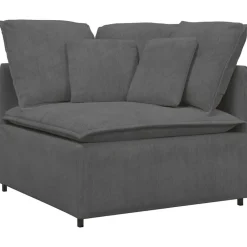 Accessoires Voor Stoelen En Banken*vidaXL Modulaire hoekbank met kussens 100 cm Donkergrijs