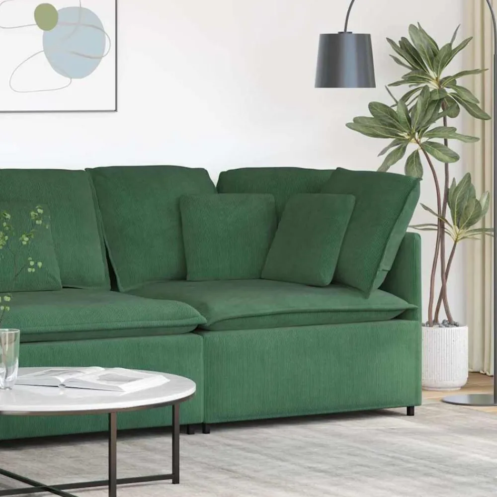 Modulaire hoekmodule bank met kussens 100 cm>vidaXL Best