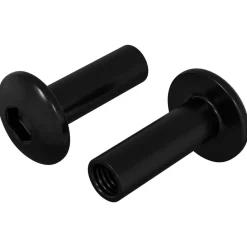 Moffenmoeren 2 pcs Zwart M4 x 14,5 mm Metaal>vidaXL Sale