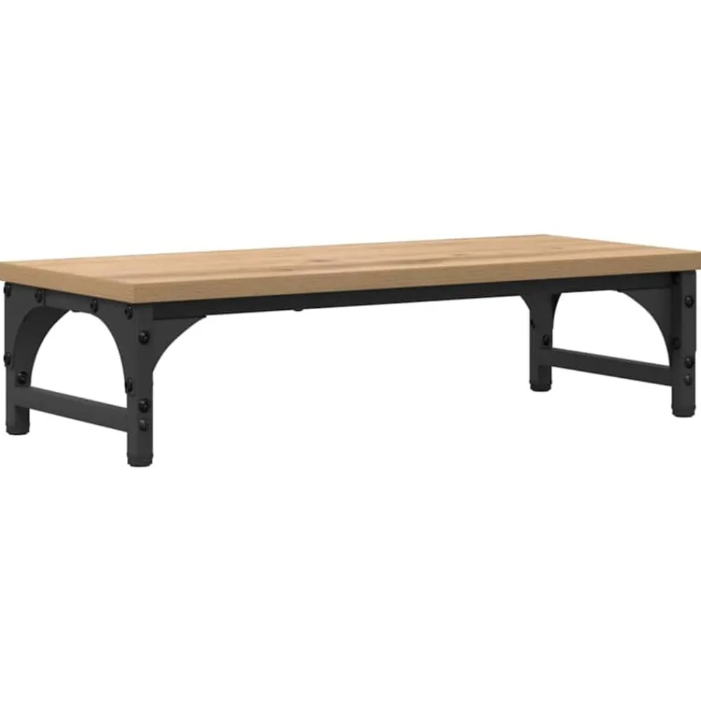 Elektronica*vidaXL Monitor Stand Artisan Eiken 55 x 23 x 14 cm Bewerkt hout artisanaal eikenkleurig