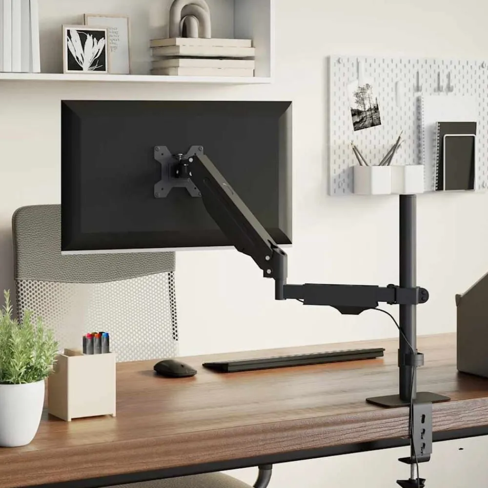 Elektronica*vidaXL Monitor-armbeugel 27 inch scherm gasveer 10 kg