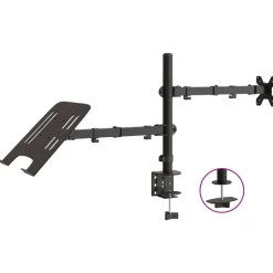 Monitorbeugel VESA 75/100 mm zwart staal>vidaXL Clearance