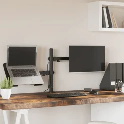 Monitorbeugel VESA 75/100 mm zwart staal>vidaXL Clearance