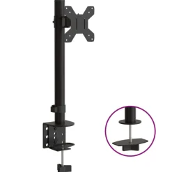 Elektronica*vidaXL Monitorbeugel VESA 75/100 mm zwart staal