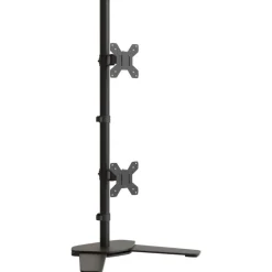 Monitorstandaard dubbel VESA 75/100 mm staal zwart>vidaXL