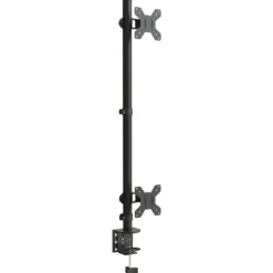 Elektronica*vidaXL Monitorstandaard dubbel VESA 75/100 mm staal zwart