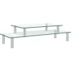 Elektronica*vidaXL Monitorstandaard 2-laags transparant glas