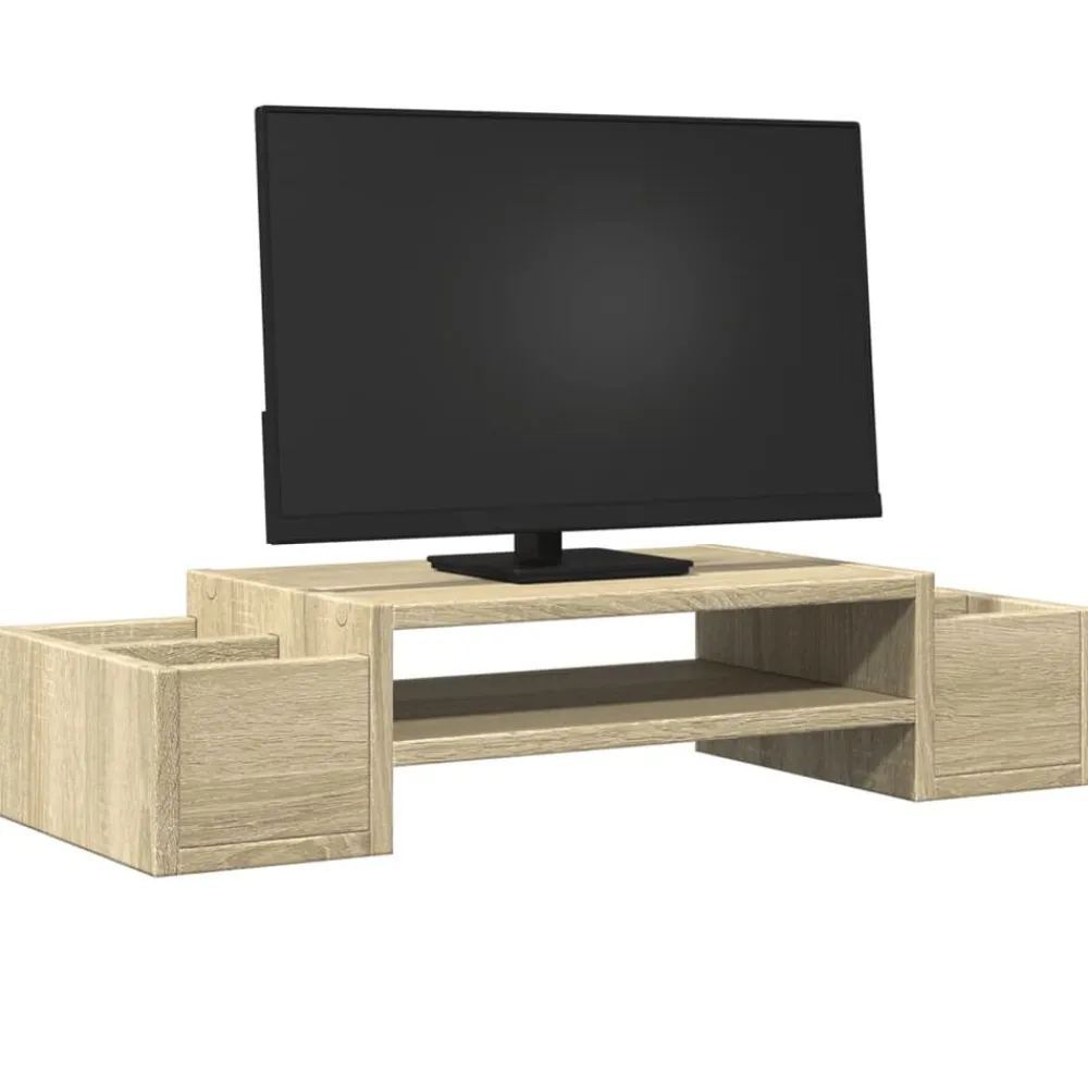 Monitorstandaard met opbergruimte 70x27x15 cm hout>vidaXL Hot