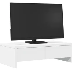 Monitorstandaard met lades 50x27x15 cm bewerkt hout><noscript><img width=