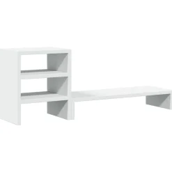 Monitorstandaard met bureau-organizer bewerkt hout>vidaXL Online