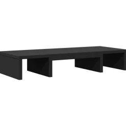 Elektronica*vidaXL Monitorstandaard verstelbaar 60x24x10,5 cm bewerkt hout Zwart