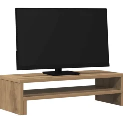 Monitorstandaard 54x22x15 cm bewerkt hout artisanaal eikenkleur><noscript><img width=