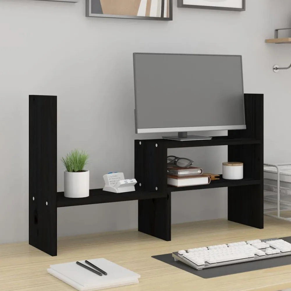 Monitorstandaard (39-72)x17x43 cm massief grenenhout>vidaXL Hot