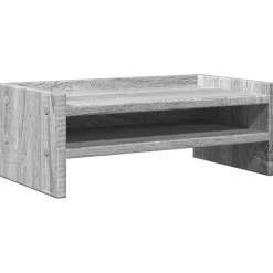 Monitorstandaard 42x24x16 cm bewerkt hout eiken>vidaXL Outlet