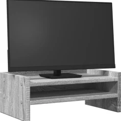 Monitorstandaard 42x24x16 cm bewerkt hout eiken><noscript><img width=