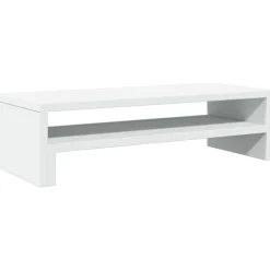 Elektronica*vidaXL Monitorstandaard 54x22x15 cm bewerkt hout Wit