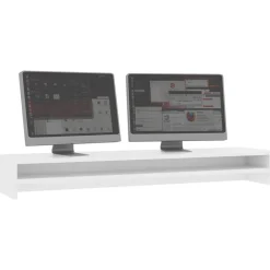 Elektronica*vidaXL Monitorstandaard 100x24x13 cm bewerkt hout Wit