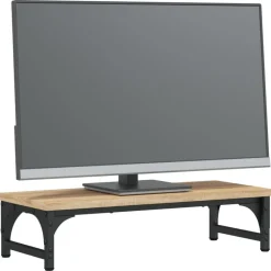 Monitorstandaard 55x23x14 cm bewerkt hout kleurig><noscript><img width=