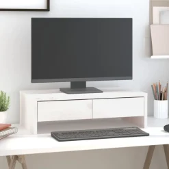 Monitorstandaard 50x27x15 cm massief grenenhout>vidaXL Outlet