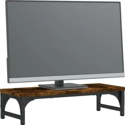 Monitorstandaard 55x23x14 cm bewerkt hout kleurig><noscript><img width=