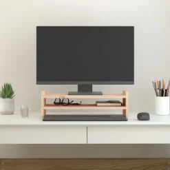 Monitorstandaard 50x27x15 cm massief grenenhout><noscript><img width=