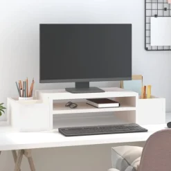 Monitorstandaard 70x27,5x15 cm massief grenenhout><noscript><img width=