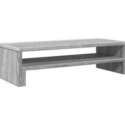 Elektronica*vidaXL Monitorstandaard 54x22x15 cm bewerkt hout eiken Grijs sonoma