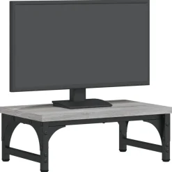 Monitorstandaard 37x23x14 cm bewerkt hout eiken><noscript><img width=