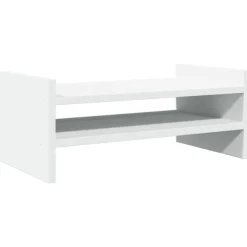 Elektronica*vidaXL Monitorstandaard 50x27x20 cm bewerkt hout Wit