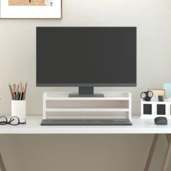 Monitorstandaard 50x24x16 cm massief grenenhout>vidaXL Sale