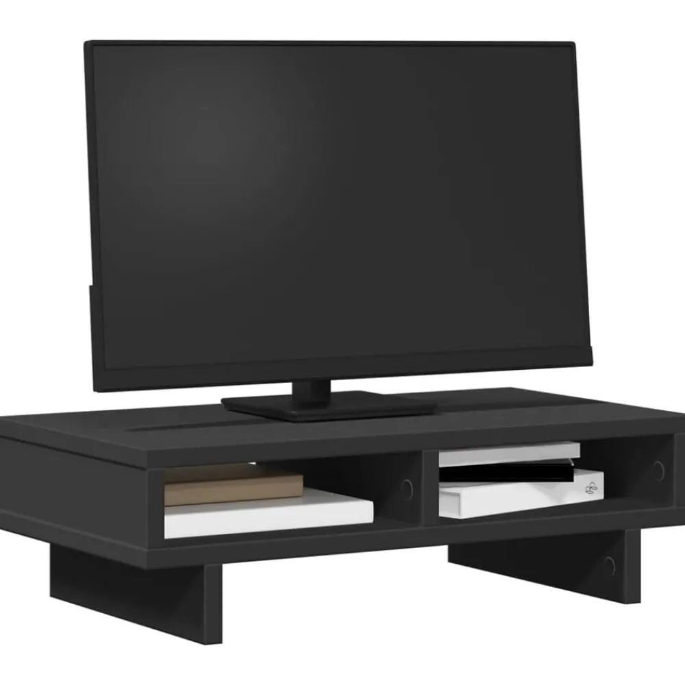 Monitorstandaard 50x27x15 cm bewerkt hout>vidaXL Outlet