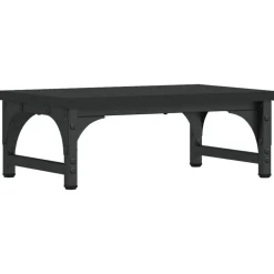 Elektronica*vidaXL Monitorstandaard 37x23x14 cm bewerkt hout Zwart