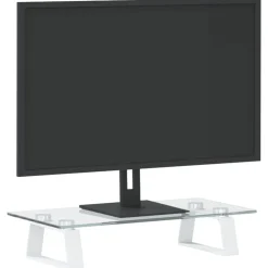Monitorstandaard 40x20x8 cm gehard glas en metaal><noscript><img width=