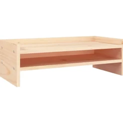 Monitorstandaard 50x24x16 cm massief grenenhout>vidaXL Sale