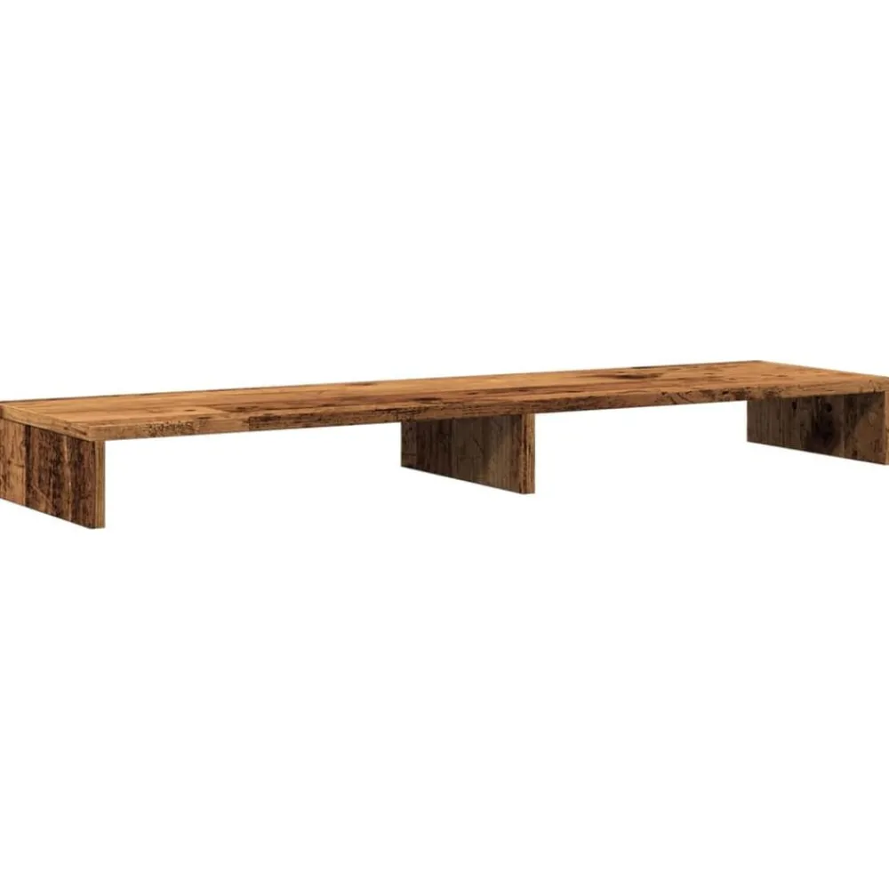 Monitorstandaard 100x27x10 cm bewerkt hout kleurig>vidaXL Hot