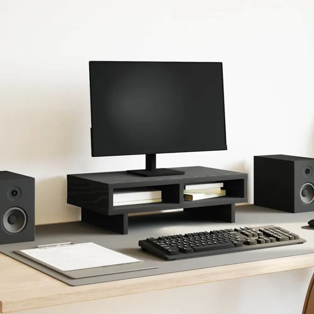 Monitorstandaard 50x27x15 cm Bewerkt Hout>vidaXL Clearance