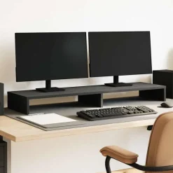 Monitorstandaard 100x27x10 cm Bewerkt Hout>vidaXL Best