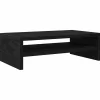 Monitorstandaard Zwart Eiken 42x24x13 cm Bewerkt Hout>vidaXL Hot