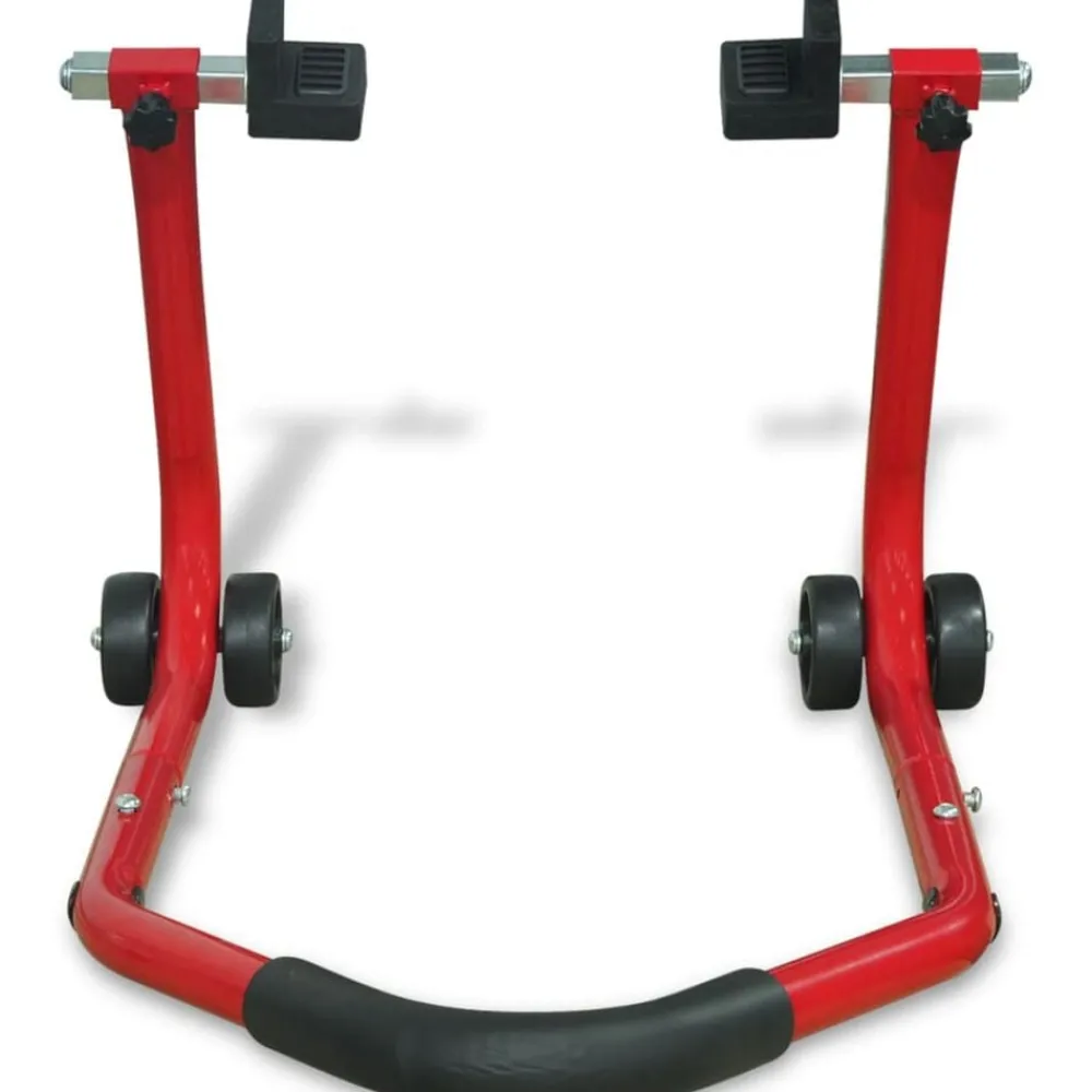Garageuitrusting & Gereedschap*vidaXL Motorfiets achterwiel paddock standaard rood