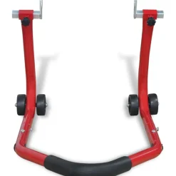 Garageuitrusting & Gereedschap*vidaXL Motorfiets achterwiel standaard rood